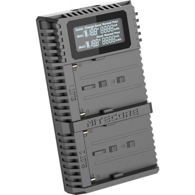 NiteCore Διπλός Φορτιστής Μπαταρίας USN3 Pro Συμβατός με Sony