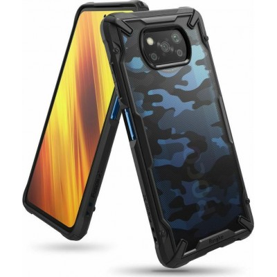 Ringke Fusion X Back Cover Πλαστικό / Σιλικόνης Camo Black (Poco X3 NFC)