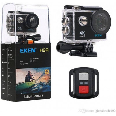 Eken H9R Action Camera 4K Ultra HD Υποβρύχια (με Θήκη) με WiFi Μαύρη με Οθόνη 2.0"