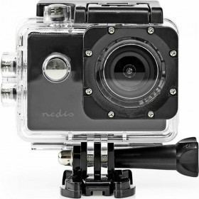 "Nedis ACAM07BK Action Camera Full HD (1080p) Υποβρύχια Μαύρη με Οθόνη 2""" Nedis ACAM07BK Action Camera Full HD (1080p) Υποβρύχια Μαύρη με Οθόνη 2"