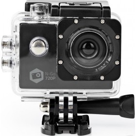 "Nedis ACAM11BK Action Camera HD (720p) Υποβρύχια (με Θήκη) Μαύρη με Οθόνη 2""" Nedis ACAM11BK Action Camera HD (720p) Υποβρύχια (με Θήκη) Μαύρη με Οθόνη 2"