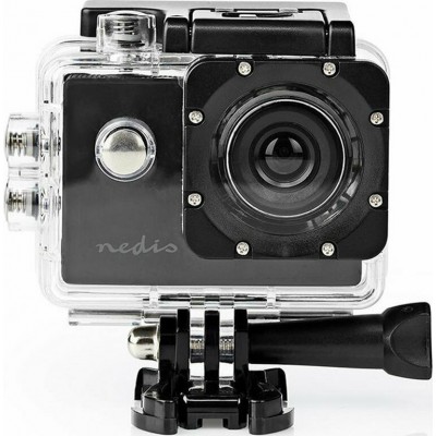 Nedis ACAM04BK Action Camera HD (720p) Υποβρύχια Μαύρη με Οθόνη 2"