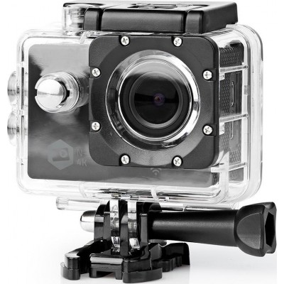 Nedis ACAM41BK Action Camera 4K Ultra HD Υποβρύχια με WiFi Μαύρη με Οθόνη 2"