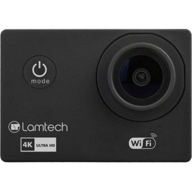 Lamtech LAM021165 Action Camera 4K Ultra HD Υποβρύχια (με Θήκη) με WiFi Μαύρη με Οθόνη 2"