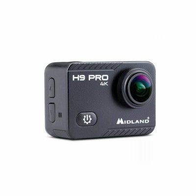 Midland H9 Pro Action Camera 4K Ultra HD Υποβρύχια (με Θήκη) με WiFi Μαύρη με Οθόνη