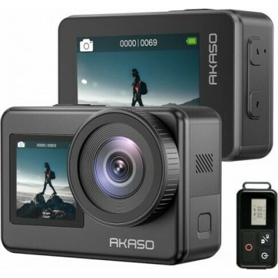 Akaso Brave 7 Action Camera 4K Ultra HD με WiFi Μαύρη με Οθόνη