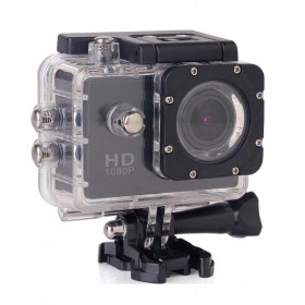 Action Cam 1080p F32 Action Camera Full HD (1080p) Υποβρύχια (με Θήκη) Μαύρη με Οθόνη 1.5"