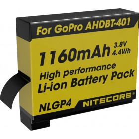 NiteCore NLGP4 Li-Ion Battery Pack for GoPro HERO4 NiteCore NLGP4 Li-Ion Battery Pack for GoPro HERO4