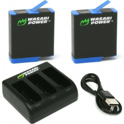 Wasabi Power Battery Kit + Triple Charger KIT-TC-HERO8 for GoPro HERO8/7/6/5