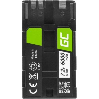 Green Cell Μπαταρία Βιντεοκάμερας BP-80 BP-941 BP-945 6000mAh Συμβατή με Canon