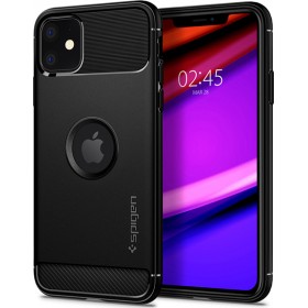 Spigen Rugged Armor Back Cover Σιλικόνης Matte Black (iPhone 11) Spigen Rugged Armor Back Cover Σιλικόνης Matte Black (iPhone 11)
