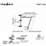 Nedis TDMT111WT Βάση Tablet Γραφείου έως 12" σε Λευκό χρώμα