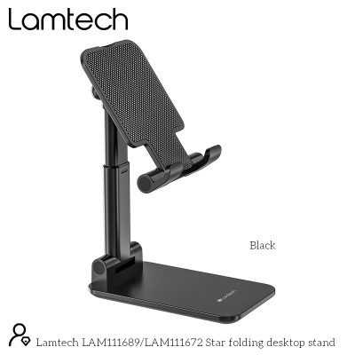 Lamtech 2in1 Folding Βάση Tablet Γραφείου έως 10" σε Μαύρο χρώμα