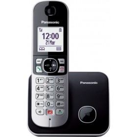 Panasonic KX-TG6851 Ασύρματο Τηλέφωνο με Aνοιχτή Aκρόαση Μαύρο