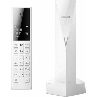 Philips Linea V Ασύρματο Τηλέφωνο με Aνοιχτή Aκρόαση Λευκό