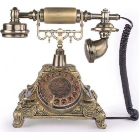118A Ενσύρματο Τηλέφωνο Ρετρό Χρυσό 118A Ενσύρματο Τηλέφωνο Ρετρό Χρυσό