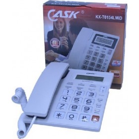 KX-T0154LMID Ενσύρματο Τηλέφωνο Γραφείου για Ηλικιωμένους Λευκό