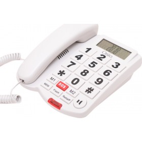 Osio OSWB-4760 Ενσύρματο Τηλέφωνο Γραφείου για Ηλικιωμένους Λευκό Osio OSWB-4760 Ενσύρματο Τηλέφωνο Γραφείου για Ηλικιωμένους Λευκό