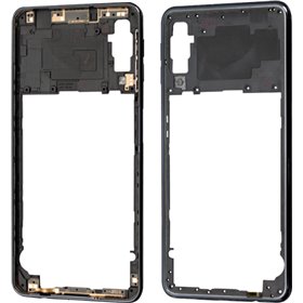 Samsung Μεσαίο Πλαίσιο Μαύρο για Galaxy A7 2018