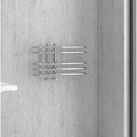 Karag Dora Πετσετοκρεμάστρα Μπάνιου 400x700 290kcal/h Ασημί