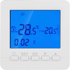 Powertech PT-784 Ψηφιακός Θερμοστάτης Smart με Οθόνη Αφής και Wi-Fi