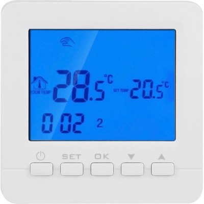 Powertech PT-784 Ψηφιακός Θερμοστάτης Smart με Οθόνη Αφής και Wi-Fi