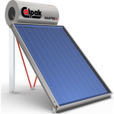 Calpak Mark 4 Ηλιακός Θερμοσίφωνας 160lt/2.6m² Glass Διπλής Ενέργειας με Επιλεκτικό Συλλέκτη