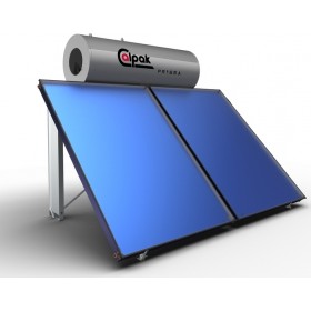 Calpak Prisma Ηλιακός Θερμοσίφωνας 200lt/4m² Glass Διπλής Ενέργειας με Επιλεκτικό Συλλέκτη