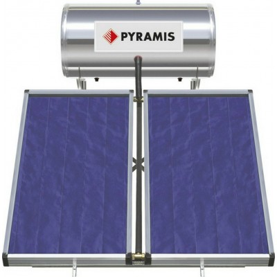 Pyramis Ηλιακός Θερμοσίφωνας 160lt/3m² Glass Τριπλής Ενέργειας με Επιλεκτικό Συλλέκτη