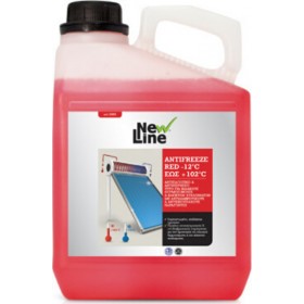 New Line Antifreeze Red -12°C + 102°C 3L Αντιψυκτικό Υγρό Ηλιακού Θερμοσίφωνα New Line Antifreeze Red -12°C + 102°C 3L Αντιψυκτικό Υγρό Ηλιακού Θερμοσίφωνα