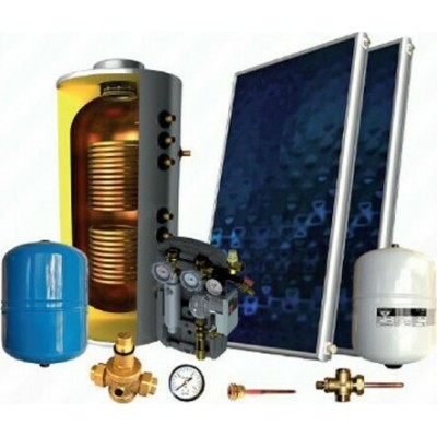 Sonne Phaethon Τ Σύστημα Βεβιασμένης Κυκλοφορίας 160lt/3.36m² Χαλκός με δύο Εναλλάκτες Τριπλής Ενέργειας