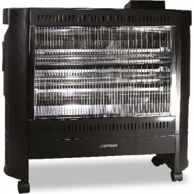 Gruppe NGF-24BFHR Σόμπα Χαλαζία με Θερμοστάτη και Ανεμιστήρα 2400W Black Gruppe NGF-24BFHR Σόμπα Χαλαζία με Θερμοστάτη και Ανεμιστήρα 2400W Black