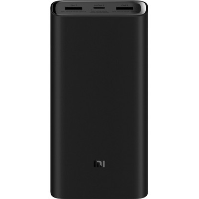 Xiaomi Mi Powerbank 3 Pro 20000mAh 18W με 2 Θύρες USB-A και Θύρα USB-C Μαύρο