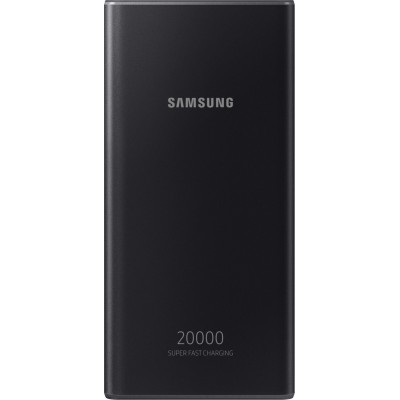 Samsung Power Bank 20000mAh 25W με Θύρα USB-A και 2 Θύρες USB-C Power Delivery Dark Grey