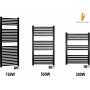 Deltacalor Electro Ηλεκτρική Πετσετοκρεμάστρα 500W Μαύρη 99.2x55cm