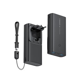 Veger ACE100 Power Bank 10000mAh 20W με 2 Θύρες USB-A και Θύρα USB-C Power Delivery / Quick Charge 3.0 Μαύρο Veger ACE100 Power Bank 10000mAh 20W με 2 Θύρες USB-A και Θύρα USB-C Power Delivery / Quick Charge 3.0 Μαύρο