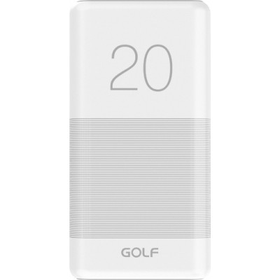 GOLF Candy G81 Power Bank 20000mAh με 2 Θύρες USB-A Λευκό