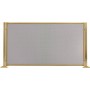 Zogometal 571 Μεταλλικό Προστατευτικό Τζακιού 101x52cm Όρο Ματ