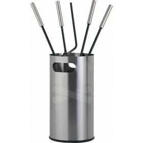 Zogometal 1230-K32 Σετ Εργαλείων Τζακιού με Κουβά Inox Ασημί Zogometal 1230-K32 Σετ Εργαλείων Τζακιού με Κουβά Inox Ασημί