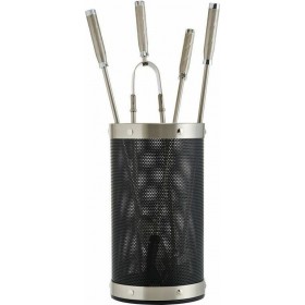 Zogometal 1195-K16 Σετ Εργαλείων Τζακιού με Κουβά Μαύρο/Νίκελ Ματ Zogometal 1195-K16 Σετ Εργαλείων Τζακιού με Κουβά Μαύρο/Νίκελ Ματ