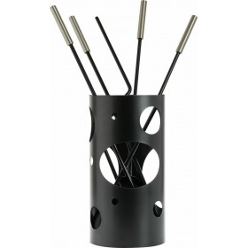 Zogometal 1230-K30 Σετ Εργαλείων Τζακιού με Κουβά Μαύρο/Νίκελ Ματ Zogometal 1230-K30 Σετ Εργαλείων Τζακιού με Κουβά Μαύρο/Νίκελ Ματ