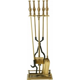 Zogometal 1630-B05 Σετ Εργαλείων Τζακιού με Κρεμανταλά Μπρούτζινο Zogometal 1630-B05 Σετ Εργαλείων Τζακιού με Κρεμανταλά Μπρούτζινο