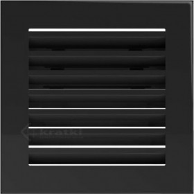 Kratki Fresh Τετράγωνη Περσίδα Τζακιού 17x17cm Μαύρη Kratki Fresh Τετράγωνη Περσίδα Τζακιού 17x17cm Μαύρη