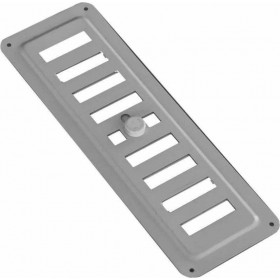 Karkon AI-7523 Ορθογώνια Περσίδα Τζακιού 23x7.5cm Ασημί