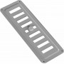 Karkon AI-7523 Ορθογώνια Περσίδα Τζακιού 23x7.5cm Ασημί