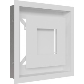 Kratki 22B/WIND Τετράγωνη Περσίδα Τζακιού 22x22cm Λευκή Kratki 22B/WIND Τετράγωνη Περσίδα Τζακιού 22x22cm Λευκή