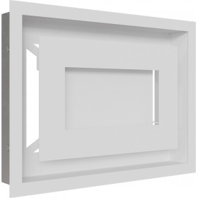 Kratki 22/30B/WIND Ορθογώνια Περσίδα Τζακιού 30x22cm Λευκή Kratki 22/30B/WIND Ορθογώνια Περσίδα Τζακιού 30x22cm Λευκή