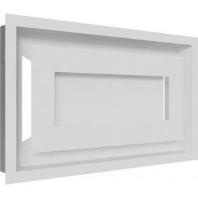 Kratki 22/37B/WIND Ορθογώνια Περσίδα Τζακιού 37x22cm Λευκή Kratki 22/37B/WIND Ορθογώνια Περσίδα Τζακιού 37x22cm Λευκή