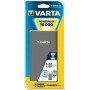 Varta Pack Power Bank 16000mAh με 2 Θύρες USB-A Ασημί