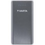 Varta Pack Power Bank 16000mAh με 2 Θύρες USB-A Ασημί